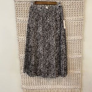 Animal print pleated skirt - never been worn - a new day